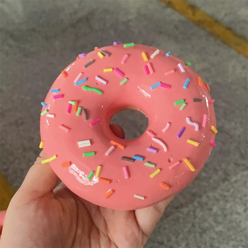 4inch Big Different Size Donut Idea Design Food Model Display Pink Hand Made Crafts Diy Hang Decoration Wall Colorful Needles