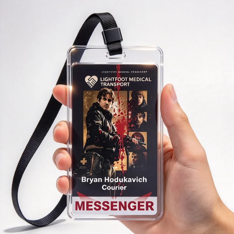 Resident Evil ID Badge Card BrYan Card Holder Set-Cosplay Prop Halloween Gift for Fans - Game Movie Merch Collection