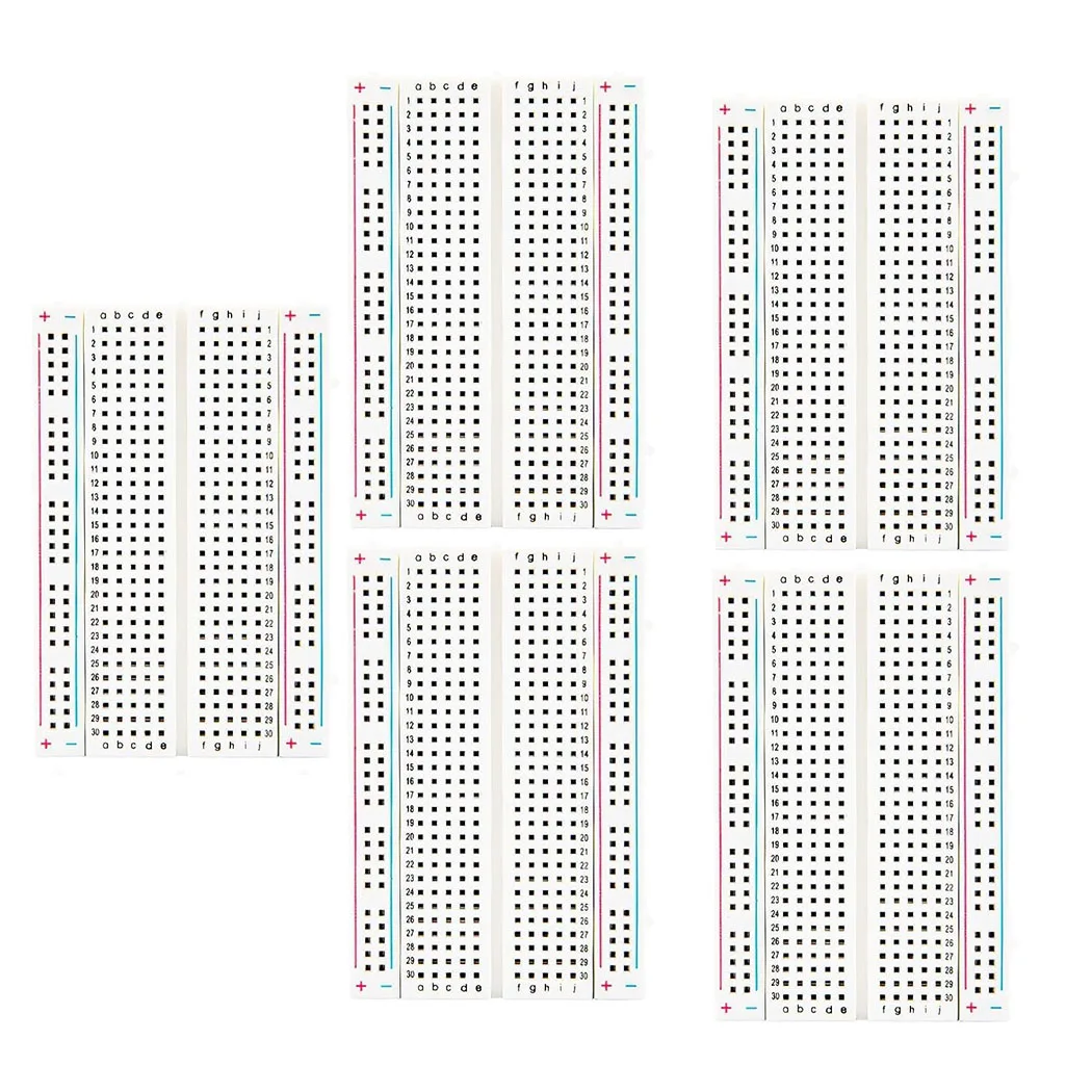 170 / 400 / 830 Tie Points Solderless Breadboard MB-102 BB-801 SYB-170 Prototype Universal PCB Jumper Dupont Test Bread Board