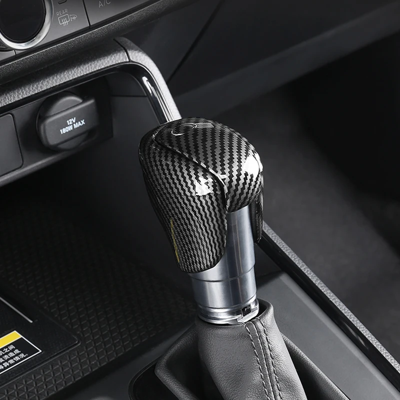 For Honda HR-V ZR-V HRV Vezel 2021 2022 2023 2024 Car Gear Shift Knob Gear Head Cover Trim ABS Carbon Fibre Accessories