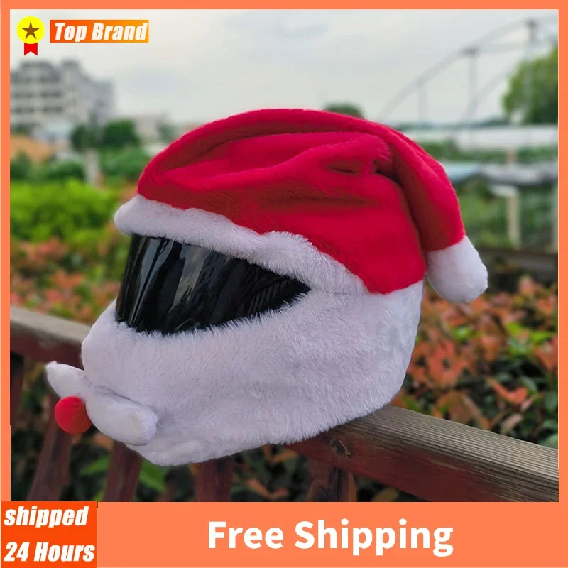 Motorcycle Helmet Covers Funny Christmas Present Helmet Protective Cover Helmet Full Face Covers For Personalized Helmets Party