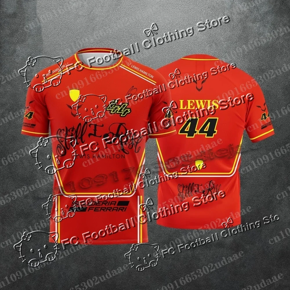 

Lewis Hamilton F1 Racing Suit Comfortable Casual Breathable Sweat-wicking Short Sleeve Motorcycle Shirt