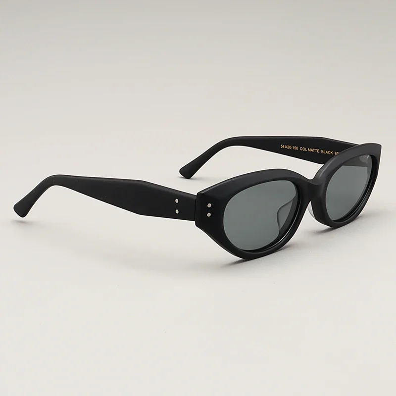 

2025 New Fashion Cat-eye Sunglasses Female Designer Brand Frosted Thick Black Frame Acetate Uv400 Polarized Sunglasses for Men