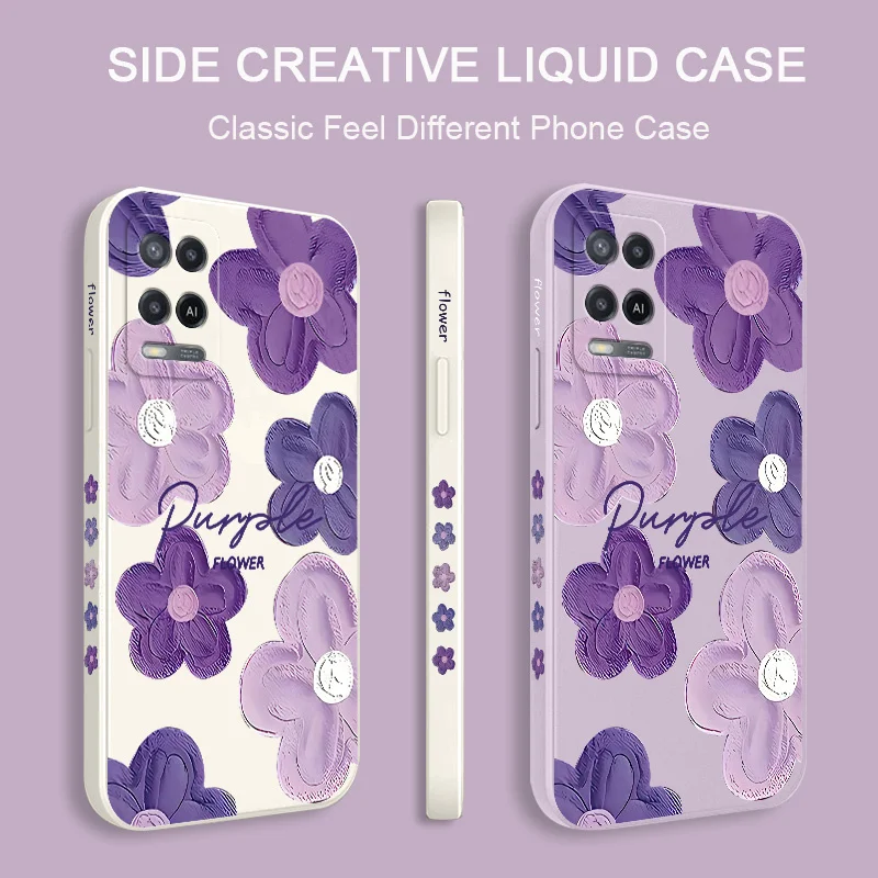 

Чехол для телефона с фиолетовым цветком для S23FE S20 S20FE S20 PLUS S20 ULTRA S21 S21FE S21 PLUS S21 ULTRA S22 S22 Plus, силиконовый чехол Fundas