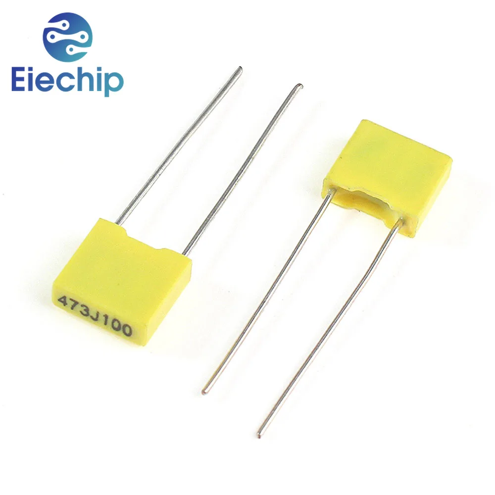 50PCS 100V Capacitor assorted kit 102J~474J Polypropylene Film Capacitor Kit 102J 152J 332J 472J 103J 333J 473J 104J 224J 474J