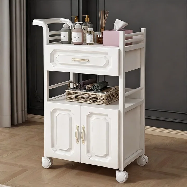 Beauty Trolley Beauty Salon Special Trolley Tattoo Embroidery Instrument Trolley Movable Storage Cart Barber Shop Tool Cart