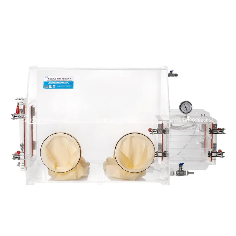 Acrylic Glove Box Laboratory Transparent Closed Isolation Console Nitrogen Anaerobic Simple Vacuum Drying Oven