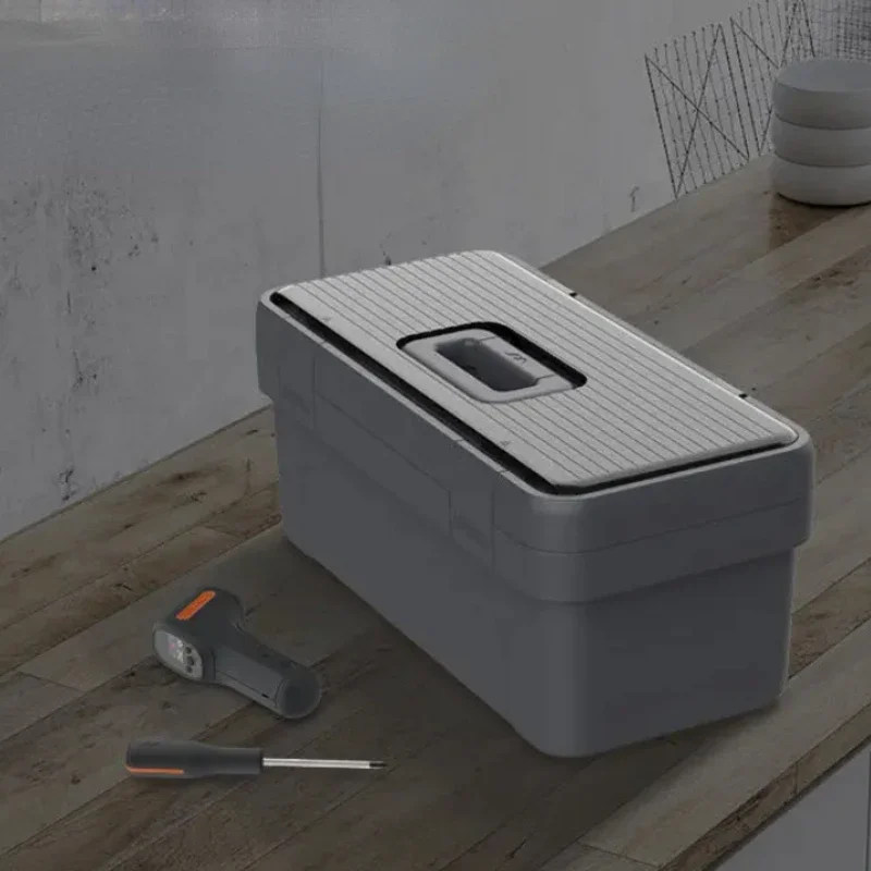 New JIMIHOME Toolbox Storage Box Household Handheld Plastic Box Car Hardware Electrician Storage Maintenance Tool Large Case
