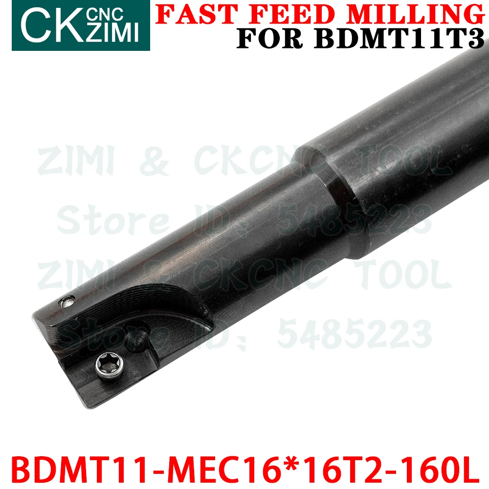 BDMT11-MEC16*16T2-160 2T Fast Feed Milling Tool Holder Milling Cutter Indexable Tools for BDMT 11T308ER Fast feed milling insert