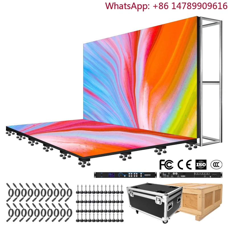 Lighted LED Game Interactive Floor Panel For Wedding Party Active FloorInteractive LED Floor DisplayHuman-Screen Interaction