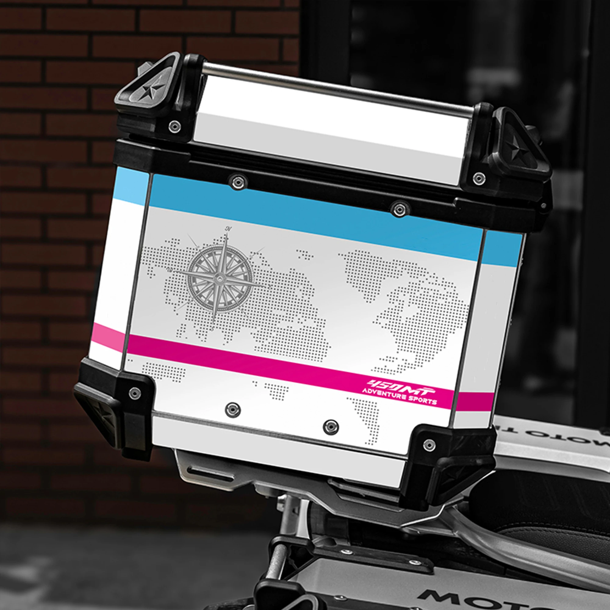 Compatible with 2024-2026 CFMOTO 450MT Motorcycle Side Top Case Sticker Waterproof Luggage Box Decor Decal Cover Protective Film