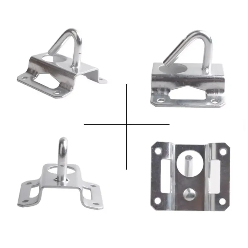FTTH Pole Mount Bracket Ball Hook Hoop Retractor Multifunctional Fastening Clamp For Fiber Optic Drop Cable Fixing