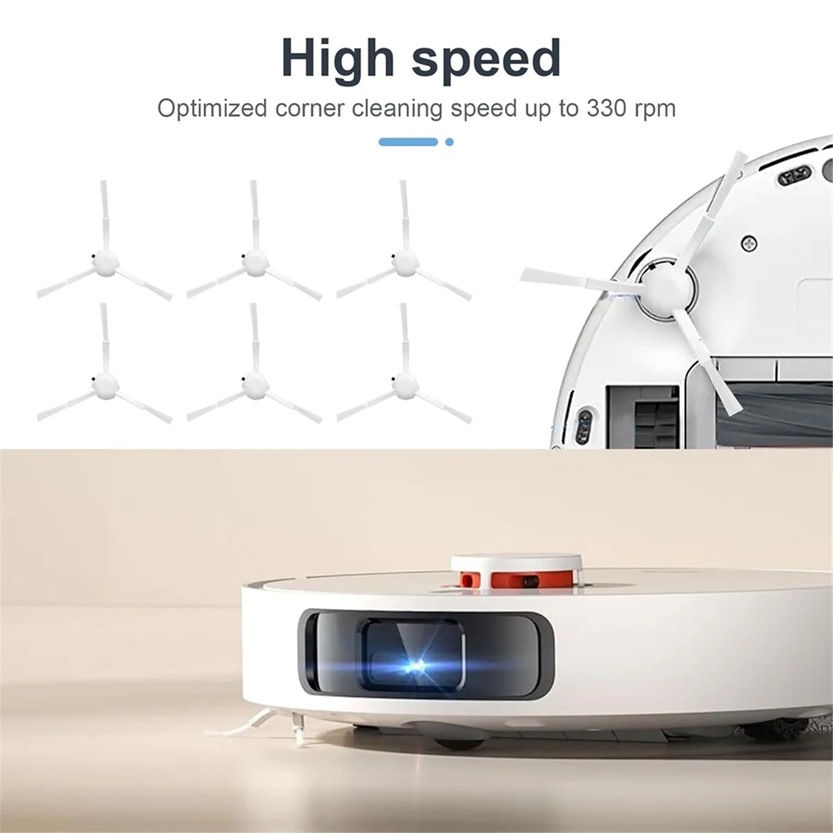 Hot sale Side Brush for X20+ /X10+ for L10s Ultra, L10 Ultra, L10 Prime, L10s Pro Gen 2, S10, S10 Pro, S20, S20 Pro