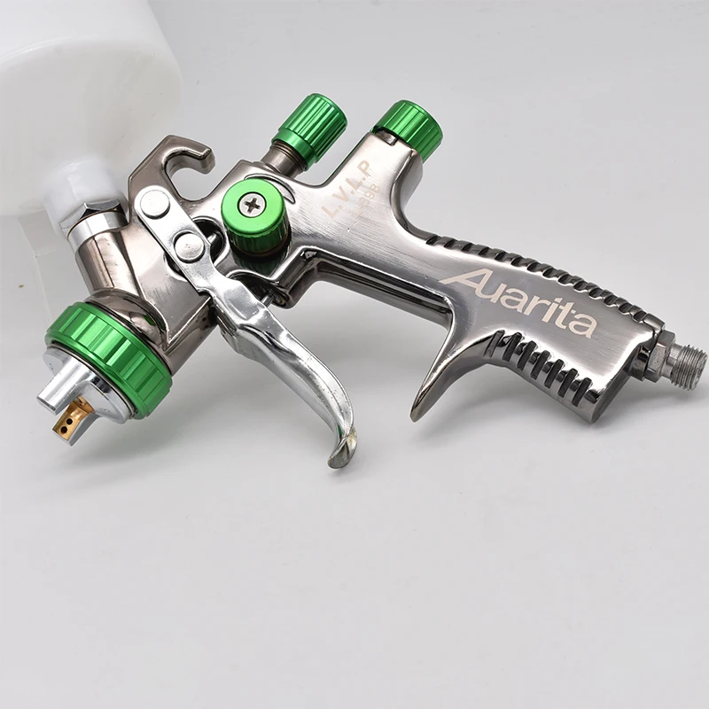 

Пневматический краскопульт с гравитационной подачей и высокой степенью распыления для покраски автомобилей, детейлинга, реставрации мебели, деревообработки