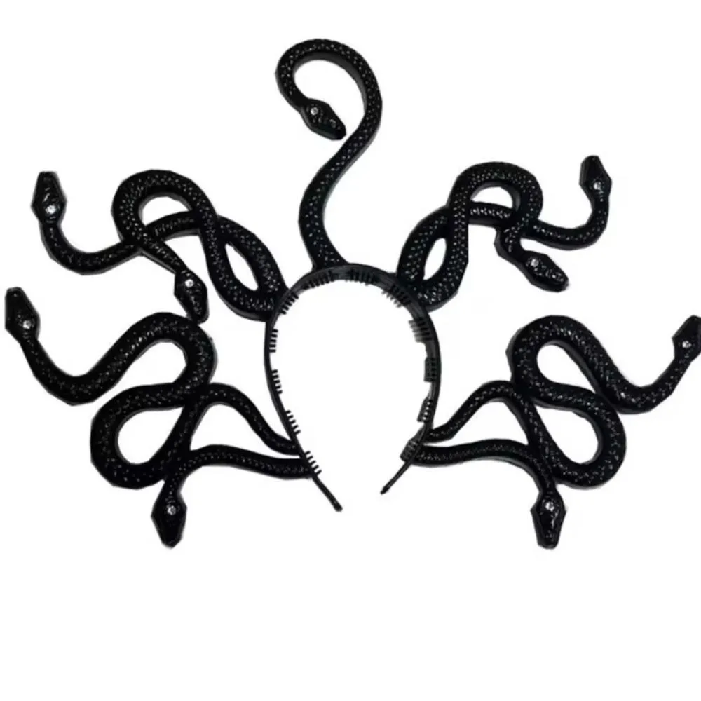New Colored Halloween headband Scary Greek Mythology Snake Hair Hoop Headwear Vintage Cosplay Prop Party Supplies