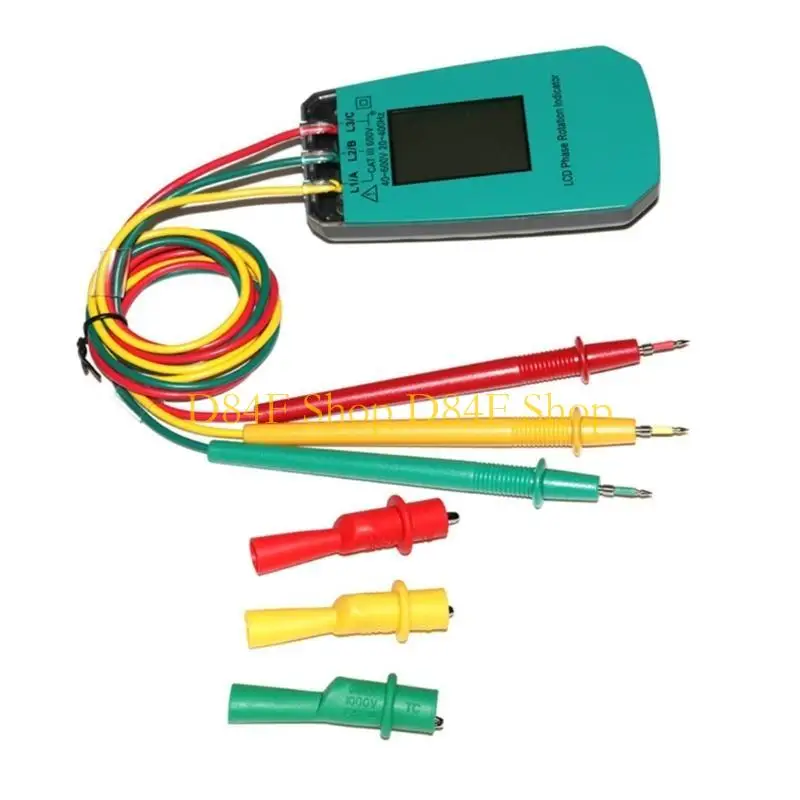 D84F Three Phase Voltages Sequences Checkers Phase Rotation Meter for Electrical Work