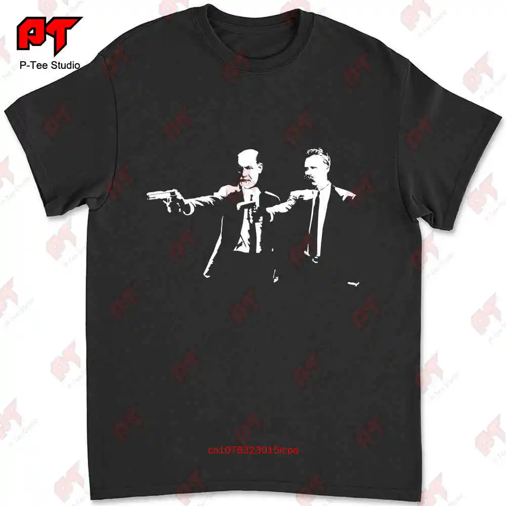 Freud And Nietzsche Philosopher Psychologist T-shirt E70Y