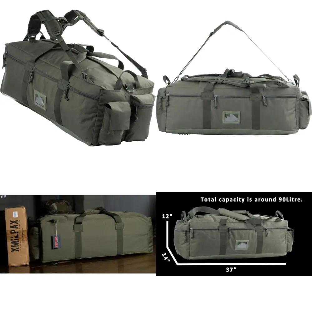 حقيبة واق من المطر التكتيكية العسكرية للمعدات والنشر والسفر والمعدات الرياضية مع ميزات حقيبة الظهر #1