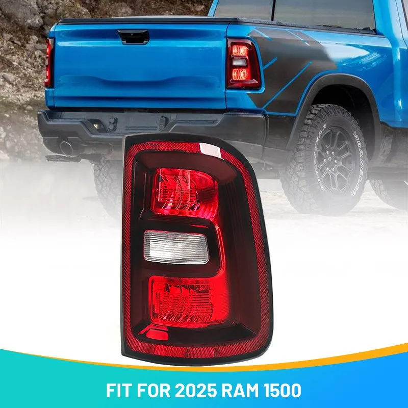 

For Ram 1500 2025-2026 Halogen Black Rear Tail Light Brake Passenger 68531046AA