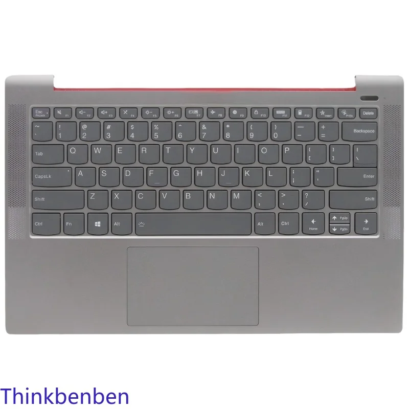 US English Grey Keyboard Upper Case Palmrest Shell Cover For Lenovo Ducati 5 5CB0Z28356