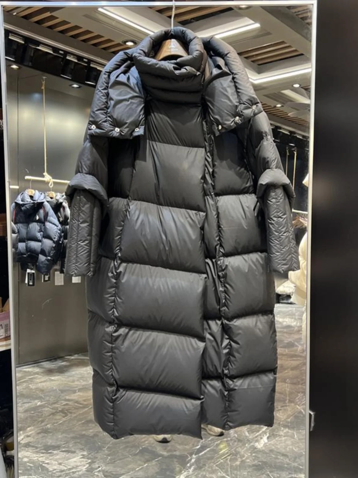 

Женская утепленная куртка-пуховик средней длины, белая, свободного кроя, до колен, с капюшоном, модная повседневная, в корейском стиле...