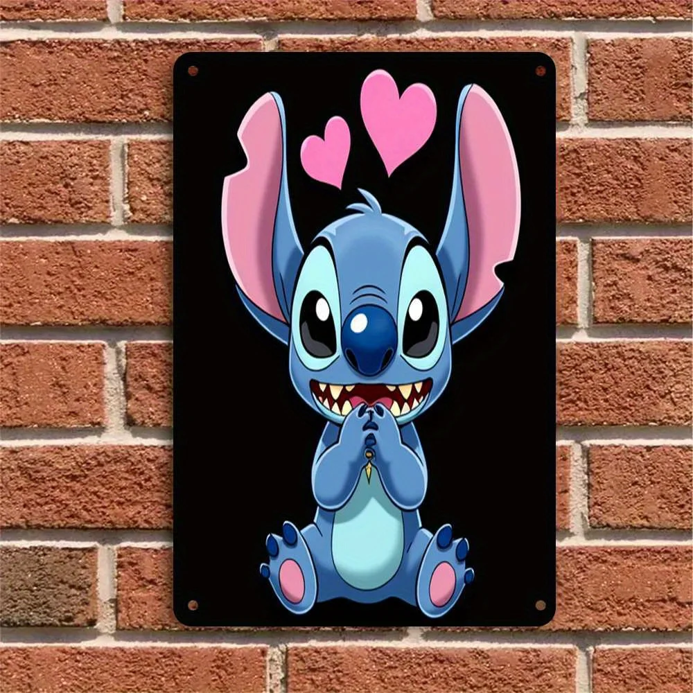 1 قطعة علامة ألومنيوم معدنية غرزة ، 7.87 بوصة * 11.81 بوصة ، تصميم الرسوم المتحركة ، ديكور فني جداري ، ديكور جدار المرآب خمر ، مقهى بار نادي ليف