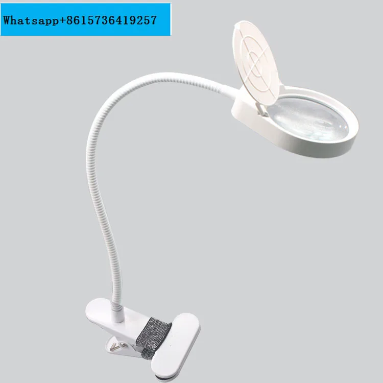 

Clamp type LED lamp, mobile phone maintenance and inspection, jewelry appraisal, magnifying glass table lamp