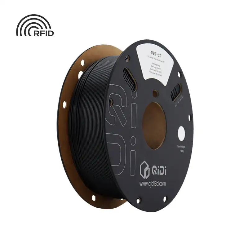 QIDI PET-CF Carbon Fiber Filament 1.75mm 1KG High Strength Engineering 3D Printer Filament Low Moisture Heat Resistant