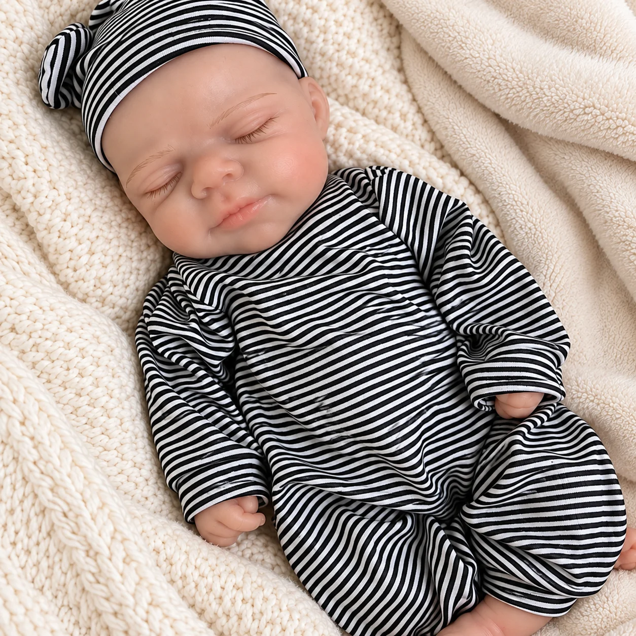 Reborn Baby Doll Silicone Realistic - Poupée bébé reborn en silicone, corps