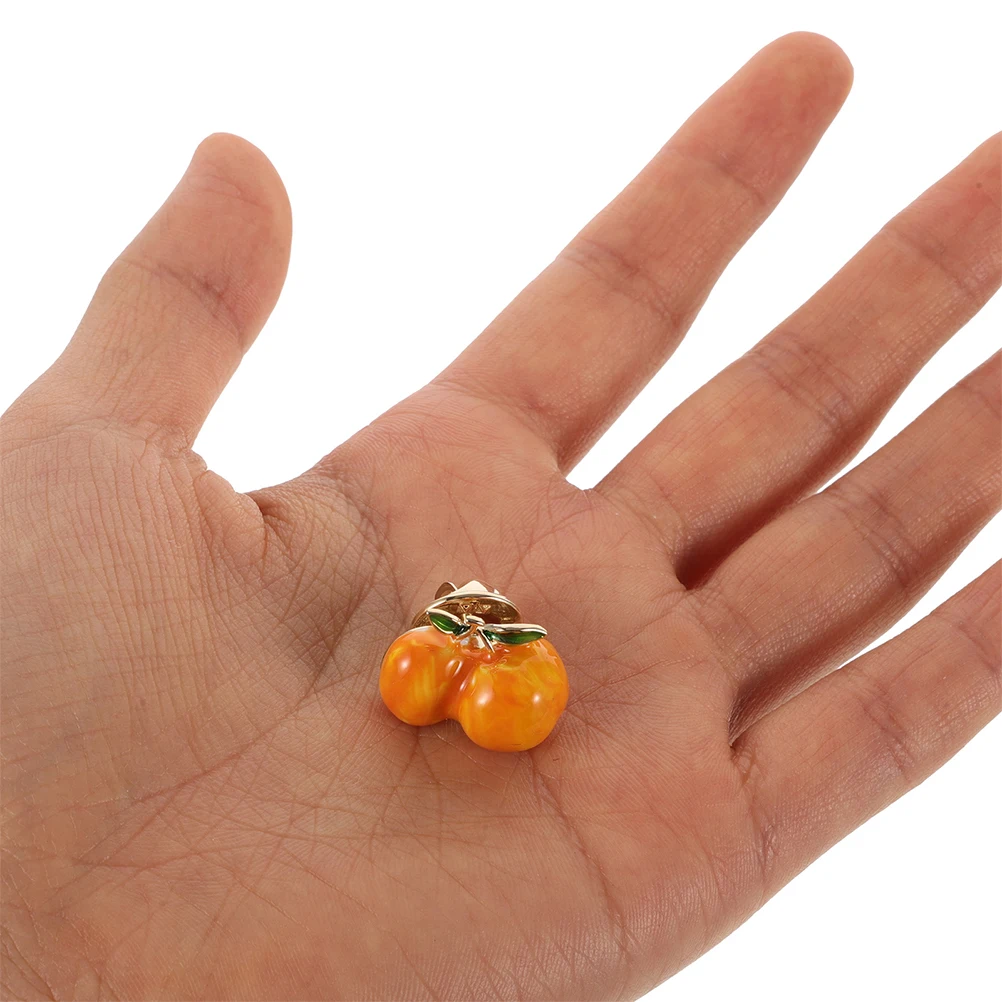 

2 Pcs Yellow Peach Brooch Cute Cartoon Fruit Accessories Summer Brooch Pins Christmas Lapel Women Wardrobe Solution Versatile