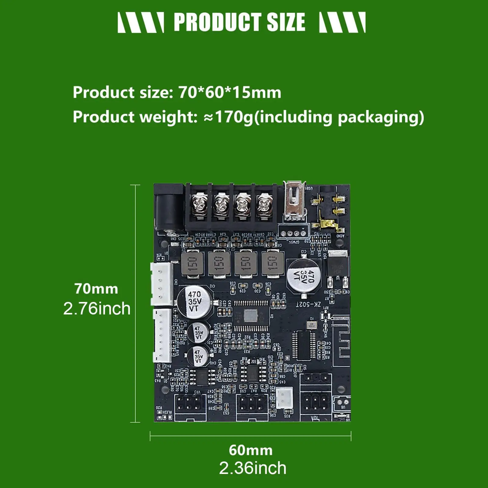 

Плата усилителя мощности -502T Professional TPA3116D2 высокой производительности