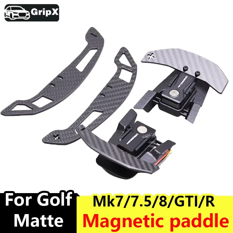 Steering wheel shift paddles suitable for Golf 7, 7.5, 8, R, GTI, MK7, MK8, using magnetic attraction technology