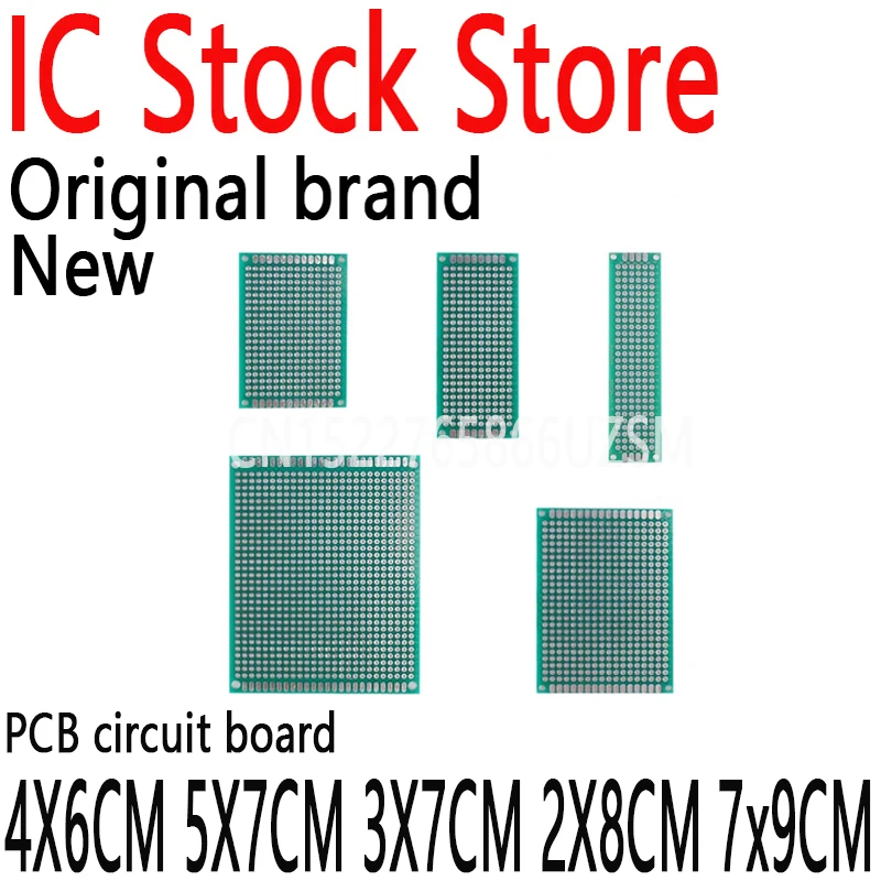 25PCS PCB Prototype Board Circuit Protoboard Universial Double Side Prototype Diy Pcb Kit Mixed 4X6CM 5X7CM 3X7CM 2X8CM 7x9CM