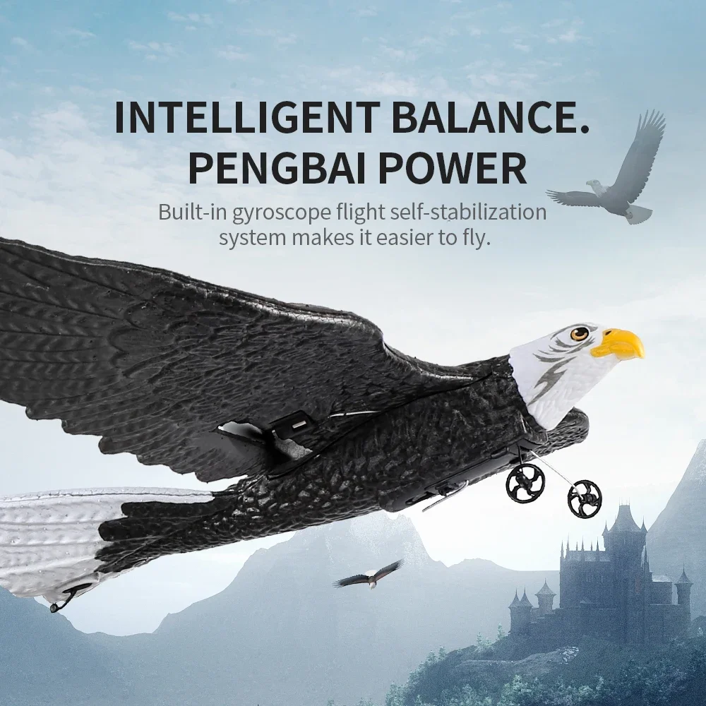 XC59 Remote Control Eagle Aircraft EPP Foam Simulation Eagle RTF Fixed Wing Glide Airplane Model RC Aircraft Toy Kids Boy Gifts