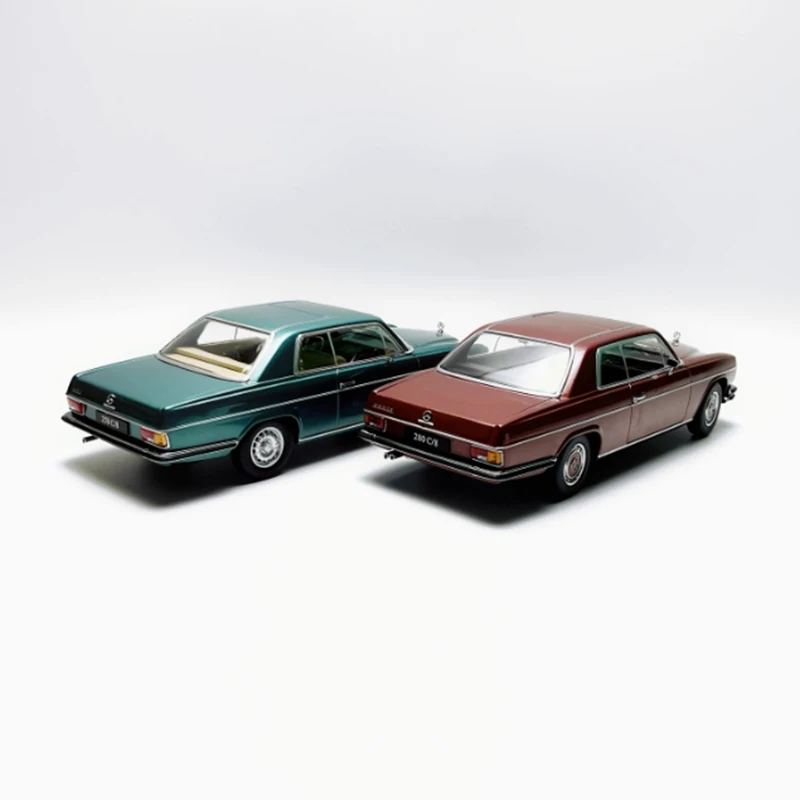 

KK литой под давлением масштаб 1/18 280 C/8 W114 купе из сплава, имитация модели автомобиля, статическая коллекция, украшенные праздничные подарки, игрушки, сувенирный подарок