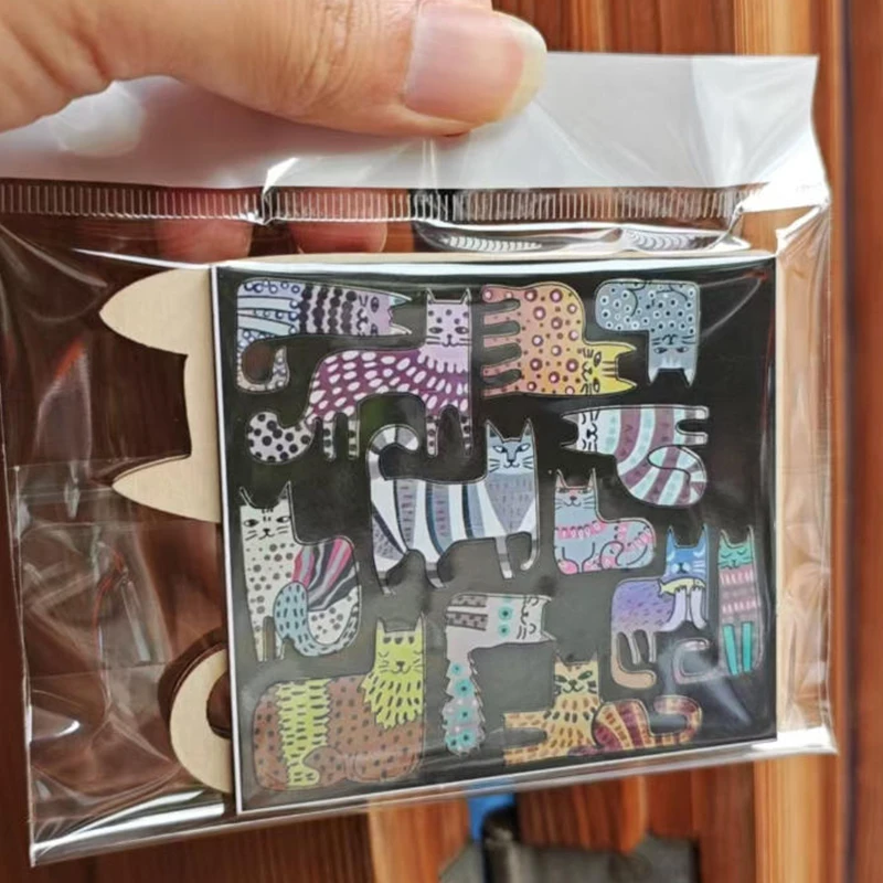 Puzzle in Legno a Forma di Gatto Irregolare, Gioco Espressivo, Forme Animali Uniche, Regalo Rilassante, Pezzo d'Arte Decorativo, Rompicapo