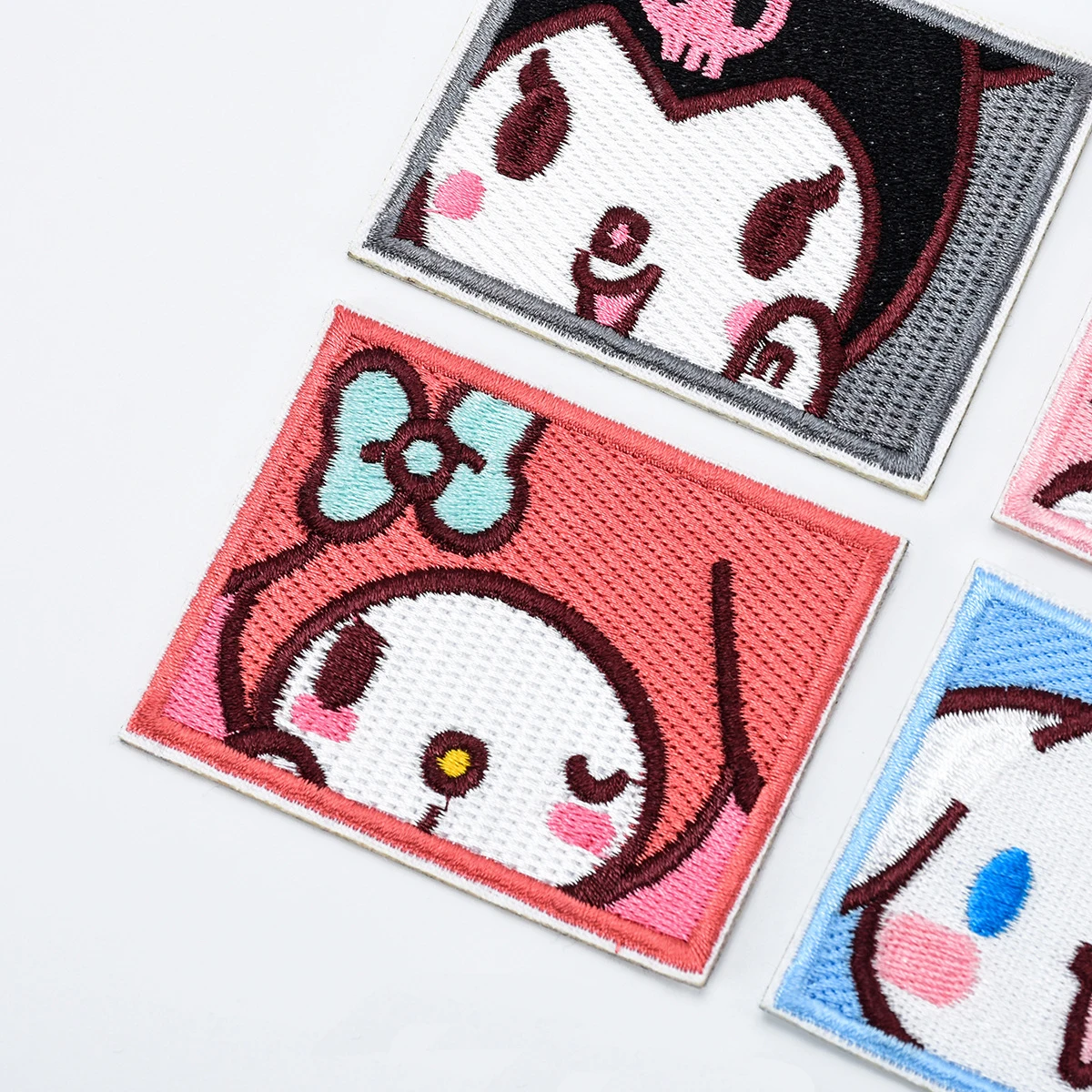 Sanrio Serie Cartoon Patch für Kleidung Reise Patche auf Kleidung DIY schmelz baren Patch Applqiue gestickte Pacthes Eisen auf Patches