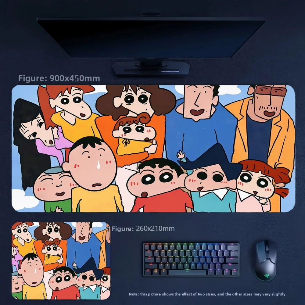 New Animation Mouse Pad Crayon Shin-chan and His Friends High Definition Image Quality Leather Dirt Resistant Non-slip Mouse Pad