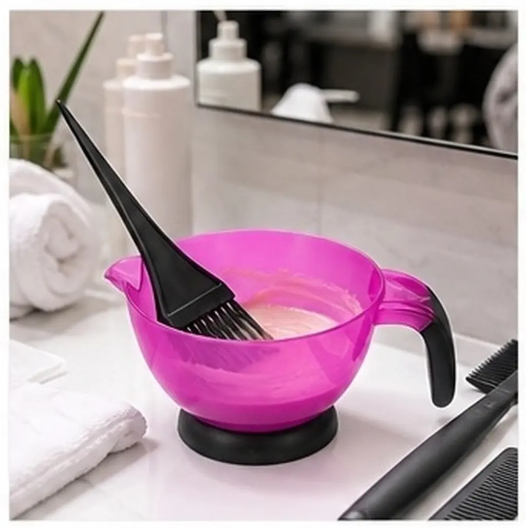 3Pcs Silicone Hair Dye Bowl Professional Mixing Bowl for DIY Hair Coloring Salon Barbershop Styling No Mess Reusable Washable