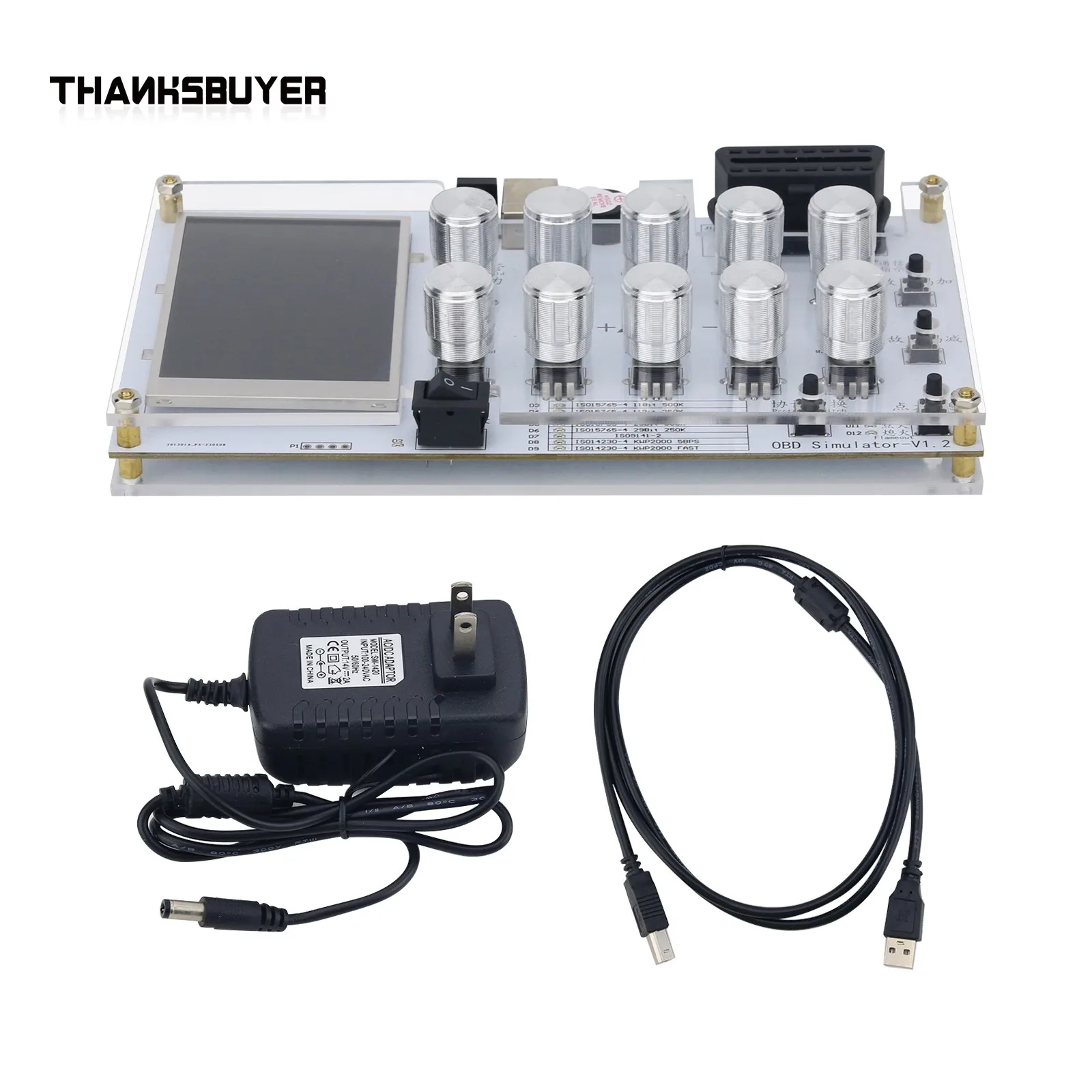 SAE-J1939 Automotive ECU Simulator OBD Simulator for Passenger Cars Trucks  ELM327 Development