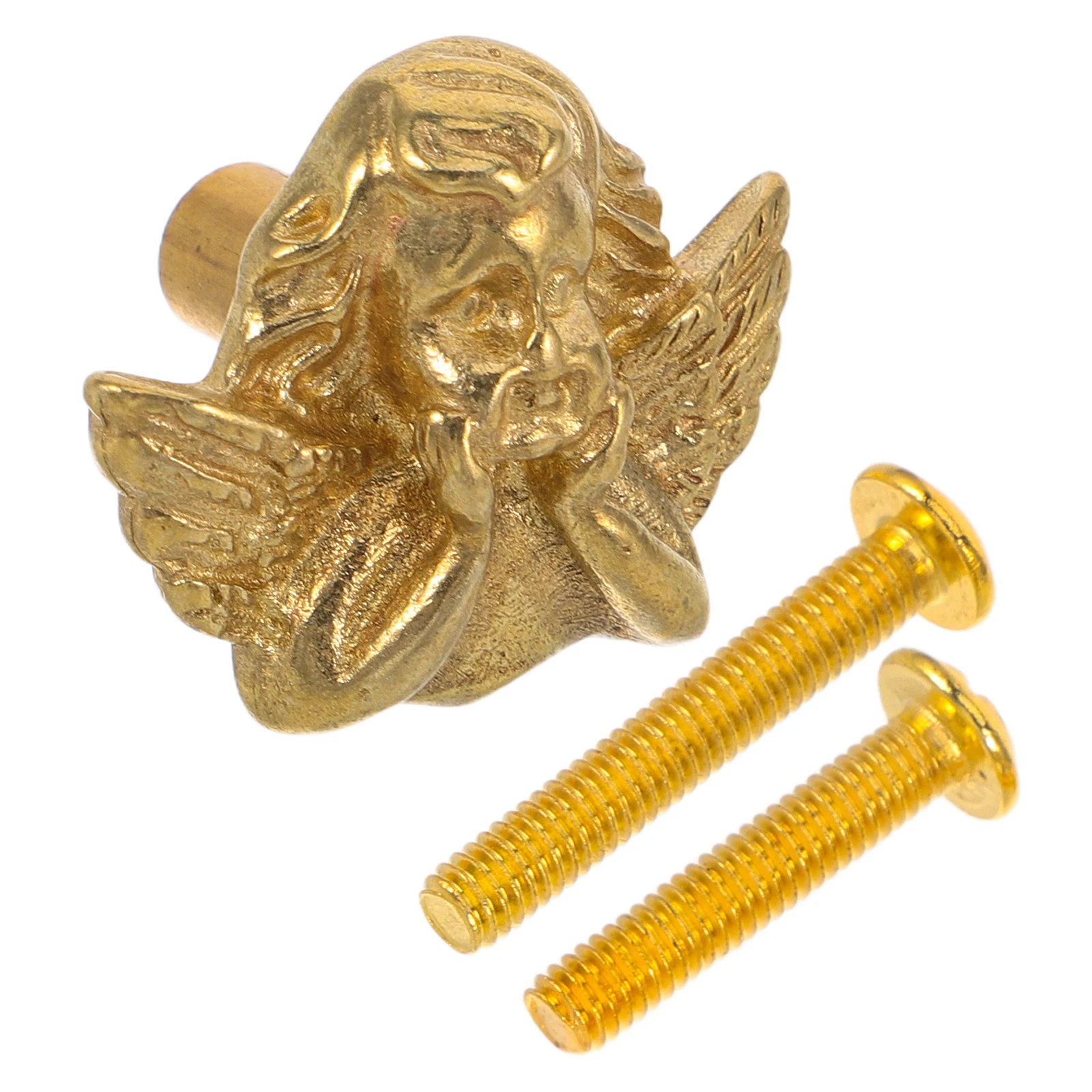 

Vintage Angel Cabinet Knob Brass Angel Figurine Cabinet Dresser Knob Drawer Pull For Drawer Dresser Wardrobe Cupboard Decorative