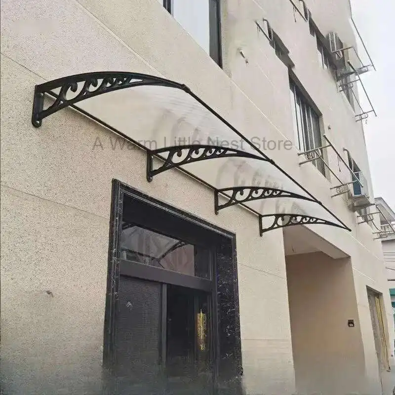 

Creative Aluminum Alloy Awning for Courtyard Rainproof and Sun Shade Awnings Modern Multifunctional Outdoor Awning for Company