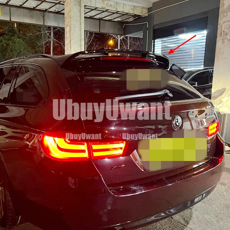 Carbon Color For BMW 5 Series F11 2011-2017 Touring Edition Rear Top Tail Wing Spoiler Glossy Black Modification Car Body Kit view 2