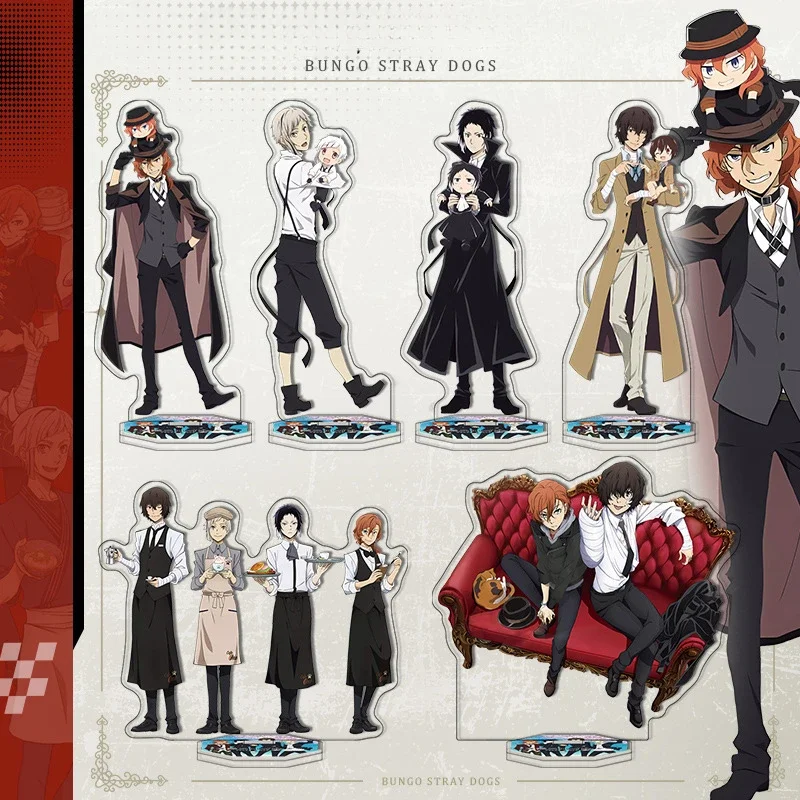 Anime HD Acrylic Standing Card  Dazai Osamu  Edogawa Ranpo Hobby Collectibles Model Table Decoration Birthday Gifts Girls