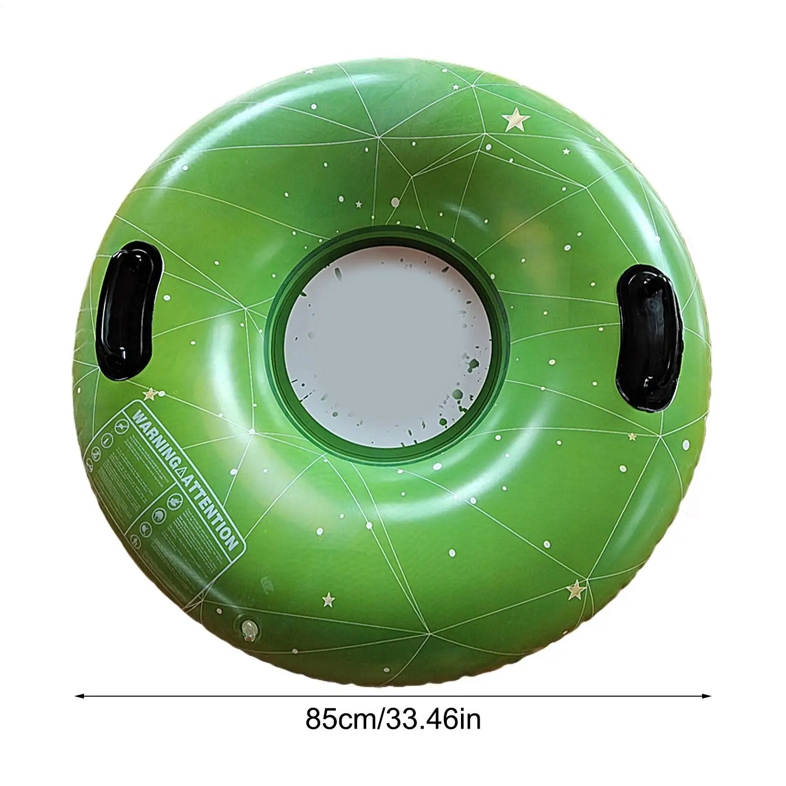 Надувное лыжное кольцо, лыжная трубка из ПВХ, утолщенная снежная трубка, зимняя снежная трубка с ручкой, прочная доска для снежных саней