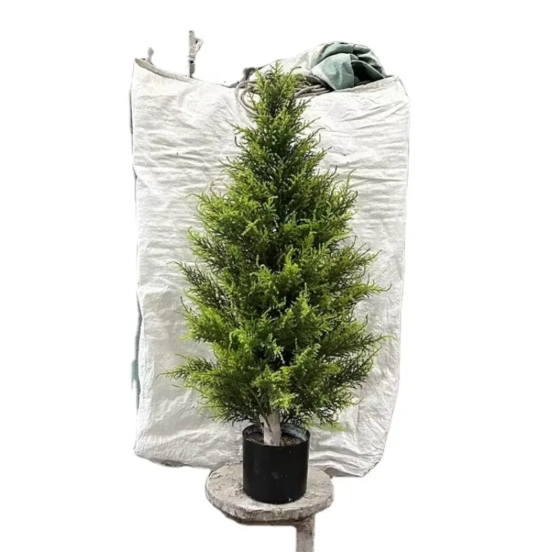 

Decoration Simulation Green Artificial Flowers Artificial Trees Potted Cedar Plants Store Indoor