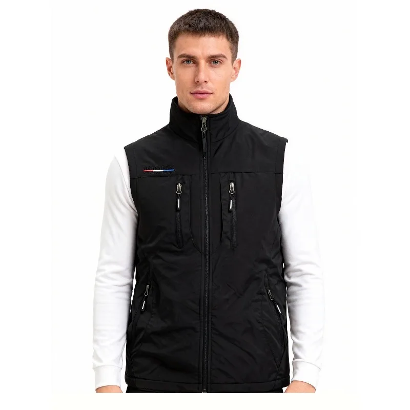 

Новый осенне-зимний мужской повседневный ветрозащитный теплый жилет для рыбалки на открытом воздухе, удобный дышащий модный и универсальный жилет