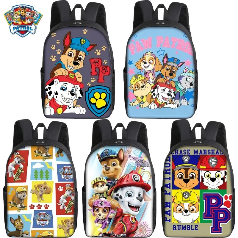 

New Paw Patrols Backpack Students Skye Chase Cartoon Anime Schoolbag Cute Supplies Travel Storage Bags Boys Girls Birthday Gift