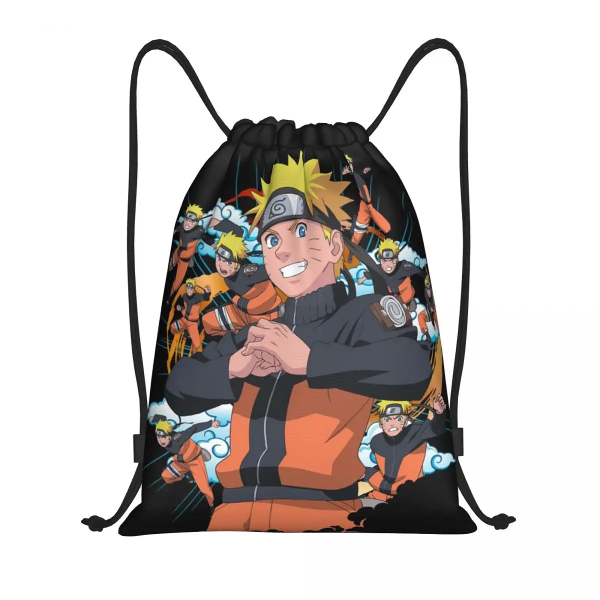 

Drawstring bag Storage Portable Handbags Naruto Grocery Shopping Shoulder bags foldable Travel Bag