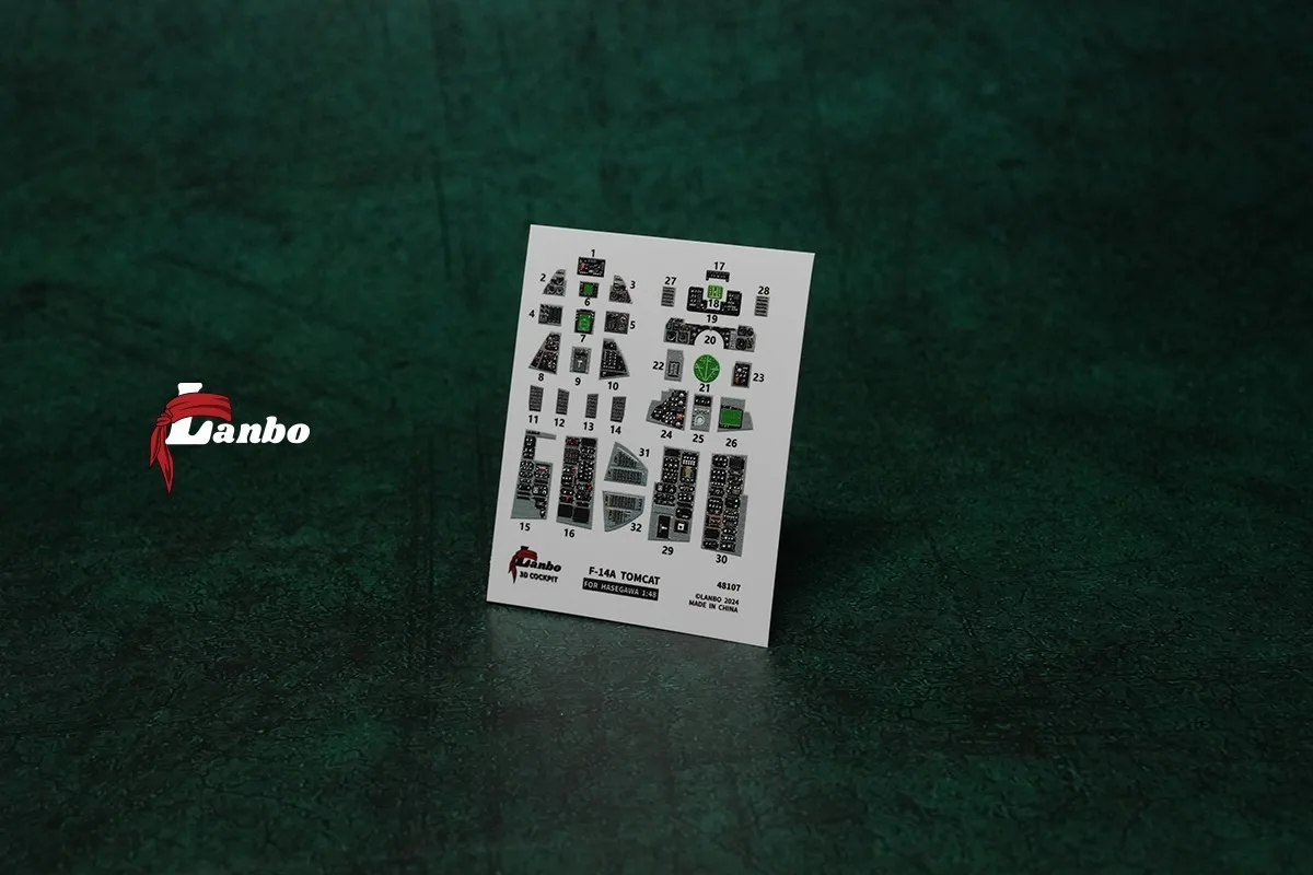 Lanbo Models 3D Cockpit F-14A Tomcat 48107 For Hasegawa 1:48
